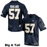 Notre Dame Fighting Irish Men's Trevor Ruhland #57 Navy Blue Under Armour Authentic Stitched Big & Tall College NCAA Football Jersey IOK0099QN